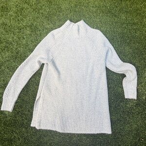 GAP Cream Ribbed Turtleneck Sweater